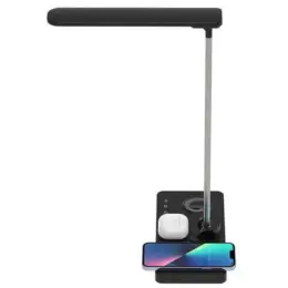 Veles @memorii 3-in-1 Wireless Charger with Desk Lamp Black Side